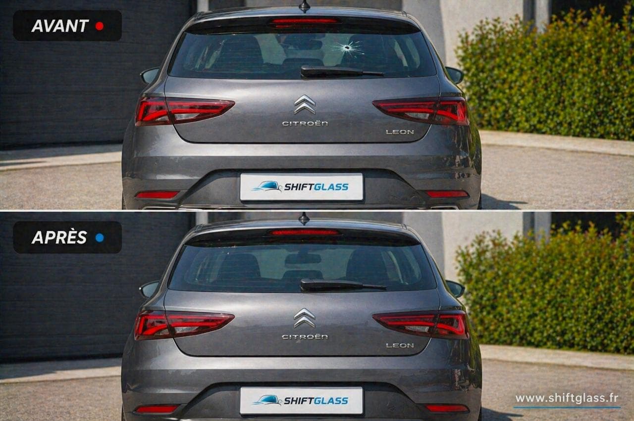 Lunette arrière · pose