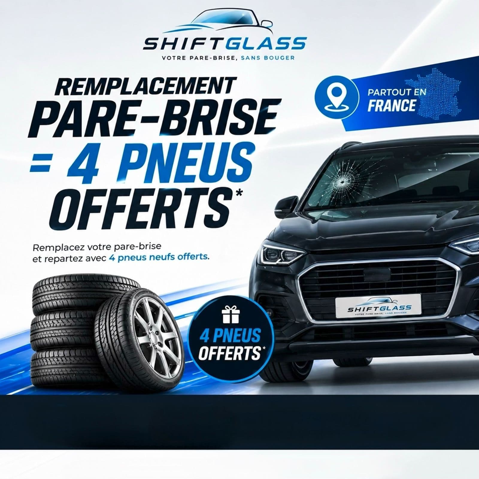 4 pneus offerts